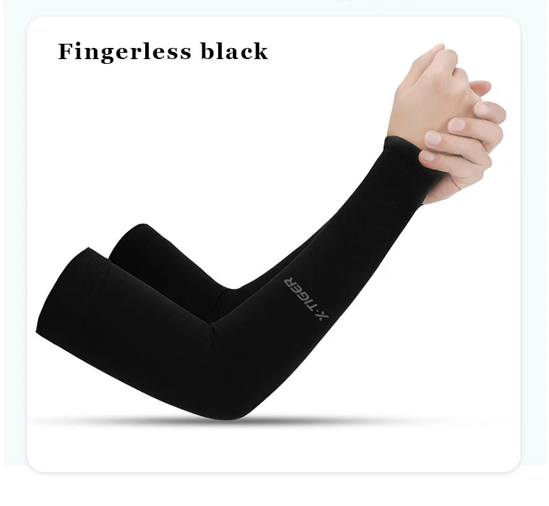 X-TIGER Cycling Arm Sleeves UV Protection Ice Fabric for Men & Women