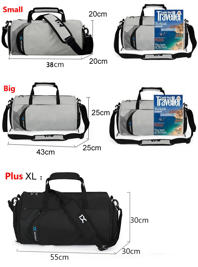 Men's Gym Bag – Dry/Wet Storage for Yoga, Travel & Fitness