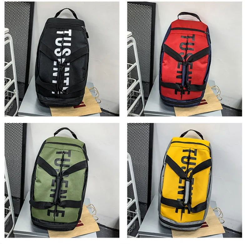 Large Waterproof Gym Bag for Women with Shoe Pocket