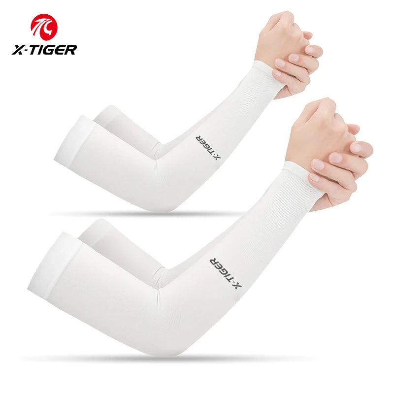 X-TIGER Cycling Arm Sleeves UV Protection Ice Fabric for Men & Women