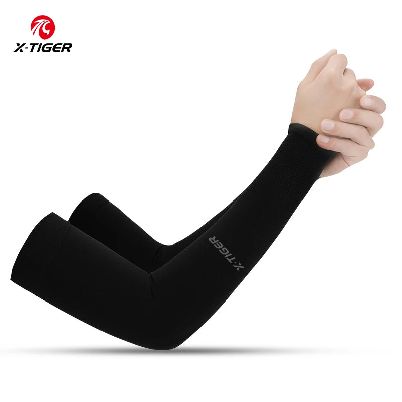X-TIGER Cycling Arm Sleeves UV Protection Ice Fabric for Men & Women