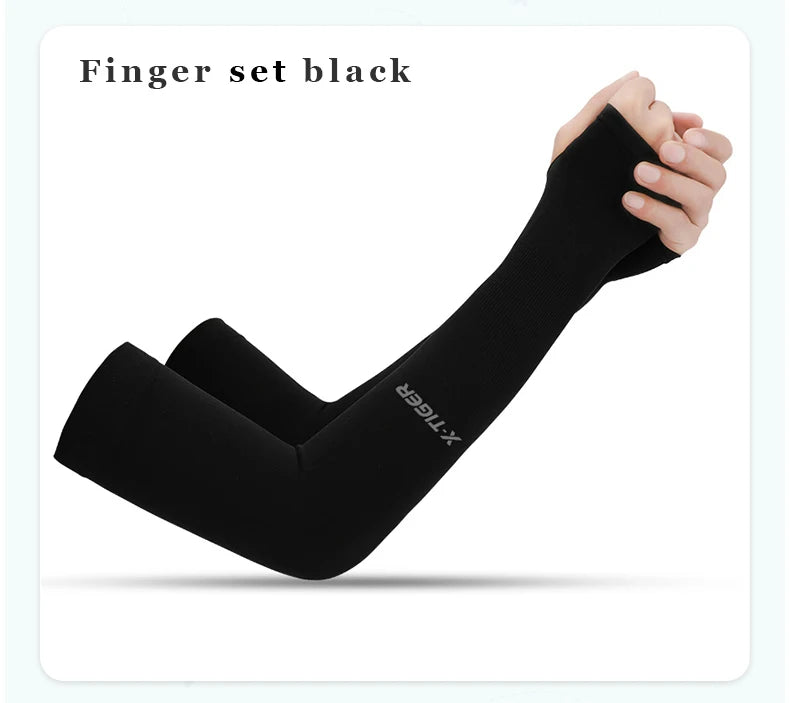 X-TIGER Cycling Arm Sleeves UV Protection Ice Fabric for Men & Women