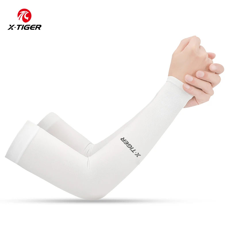 X-TIGER Cycling Arm Sleeves UV Protection Ice Fabric for Men & Women