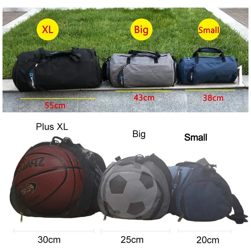 Men's Gym Bag – Dry/Wet Storage for Yoga, Travel & Fitness