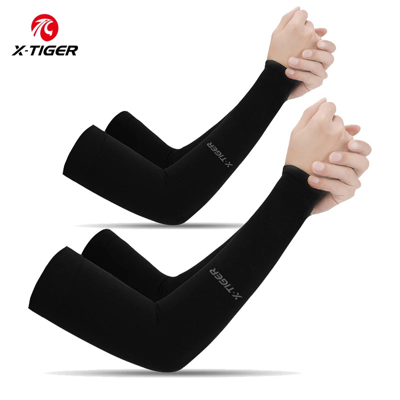 X-TIGER Cycling Arm Sleeves UV Protection Ice Fabric for Men & Women