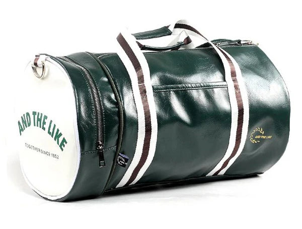 Sport Gym Bag with Shoes Pocket, Waterproof Leather Fitness Travel Handbag.