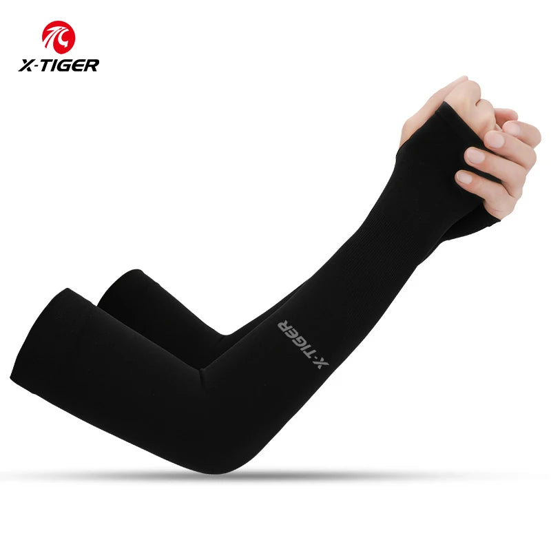 X-TIGER Cycling Arm Sleeves UV Protection Ice Fabric for Men & Women