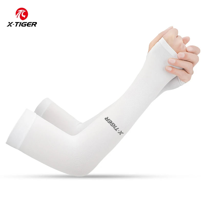X-TIGER Cycling Arm Sleeves UV Protection Ice Fabric for Men & Women