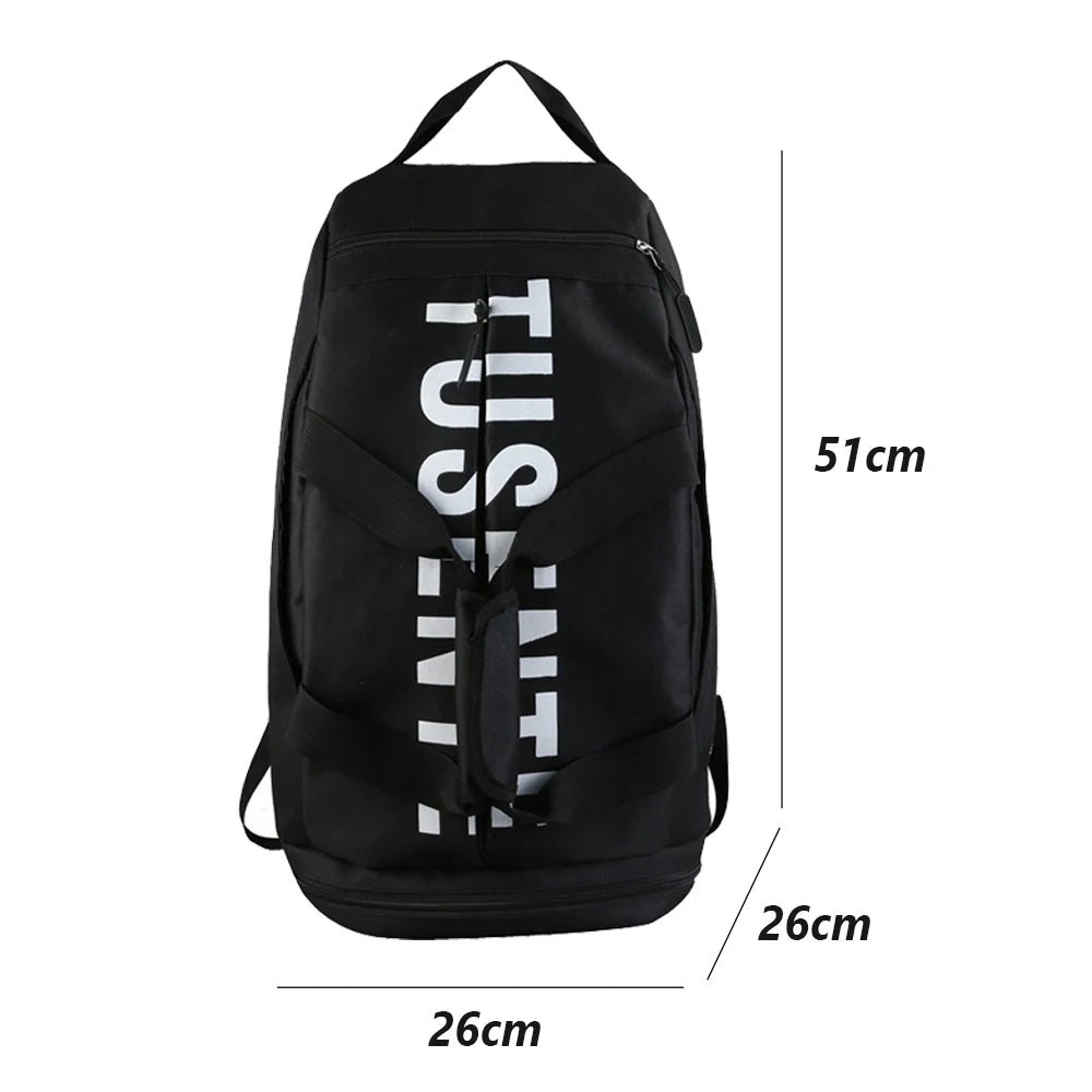 Large Waterproof Gym Bag for Women with Shoe Pocket