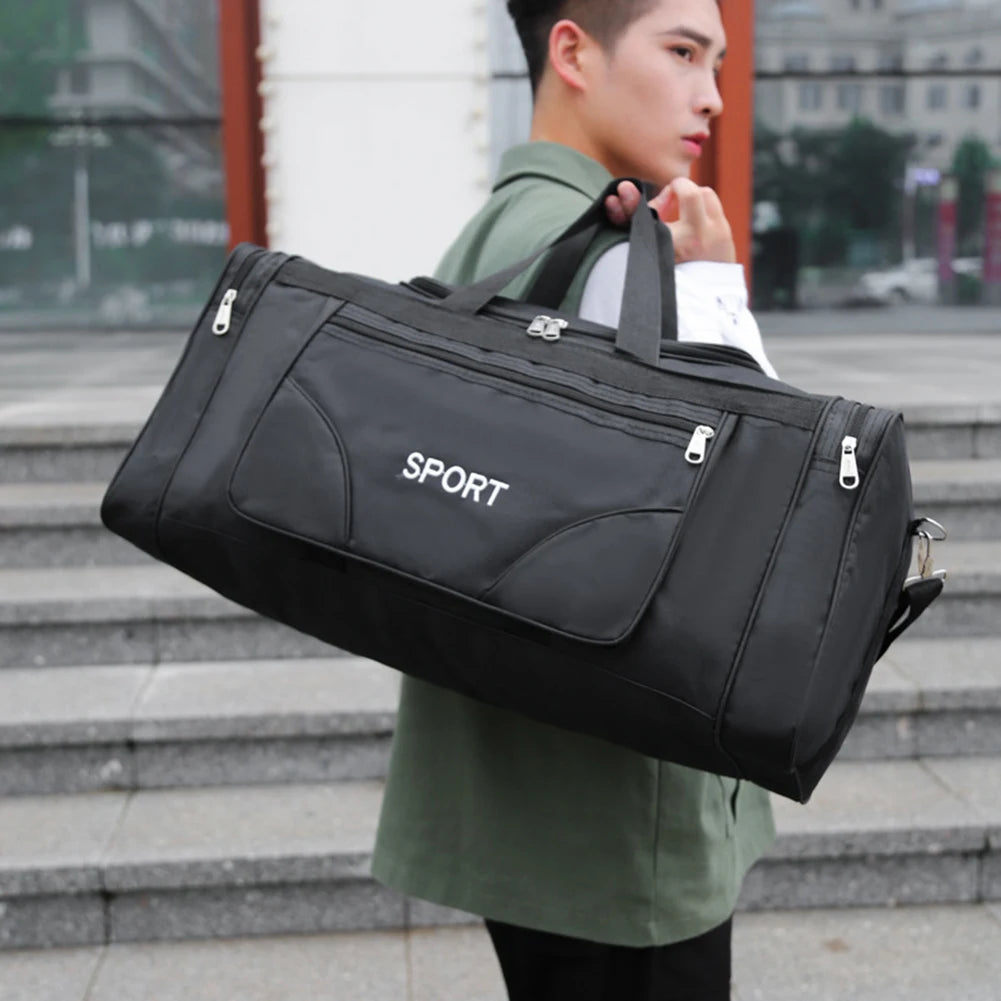 Large Oxford Fitness Bag – Waterproof Sports Backpack with Adjustable Strap
