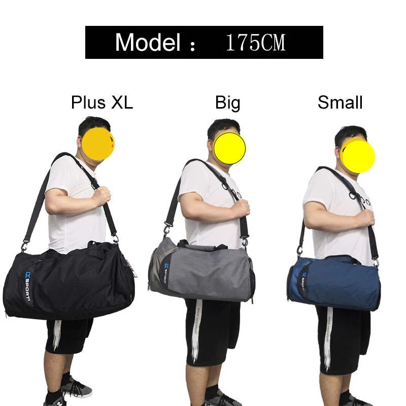 Men's Gym Bag – Dry/Wet Storage for Yoga, Travel & Fitness