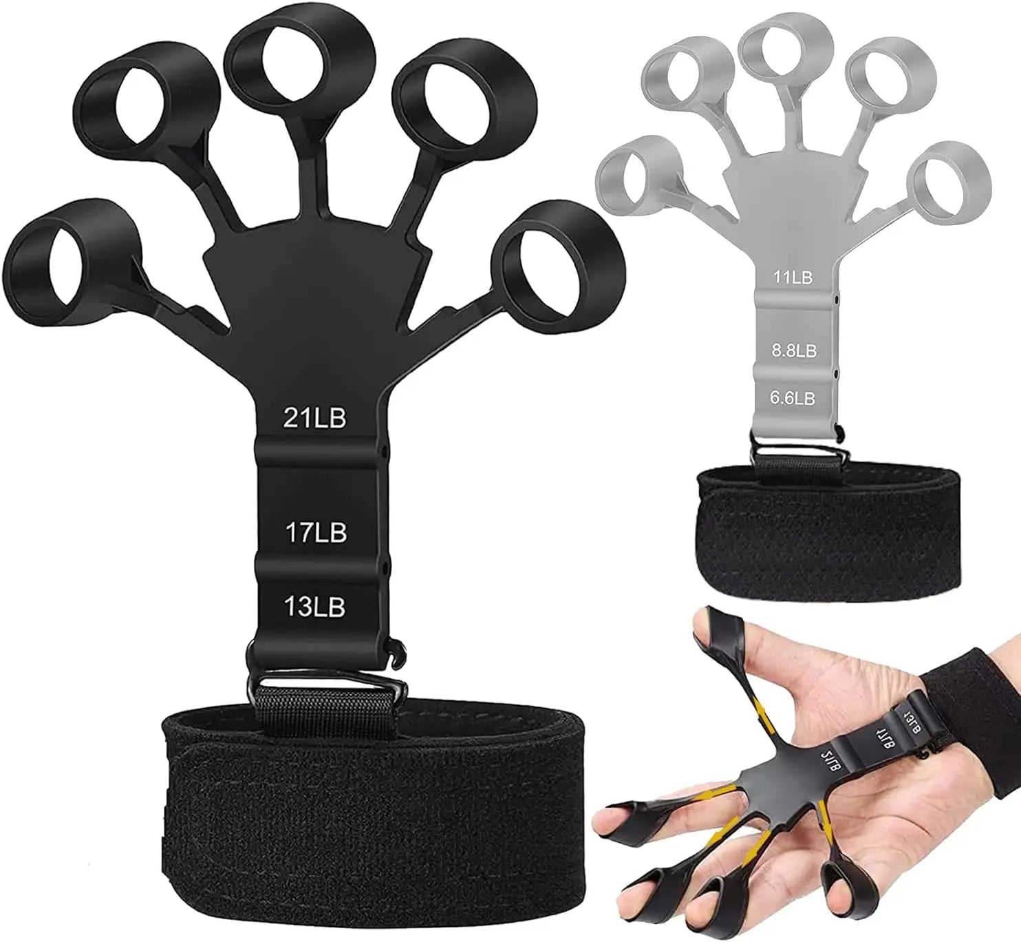 6-Level Finger Strengthener Grip Trainer for Hand and Wrist Exercise