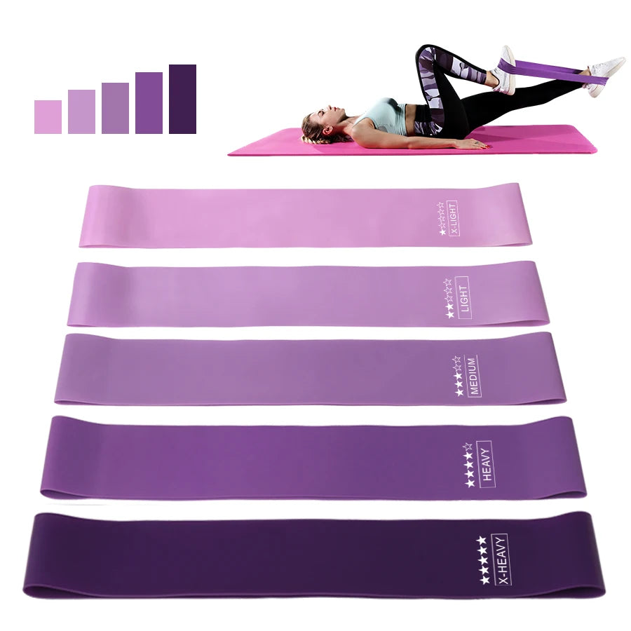 Home Yoga Resistance Bands for Fitness, Stretching, Pilates, and Crossfit