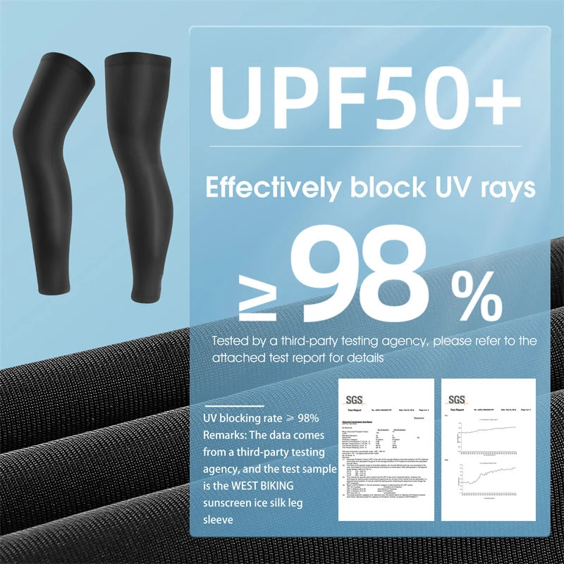 UV Protection Cycling Running Leg Sleeves