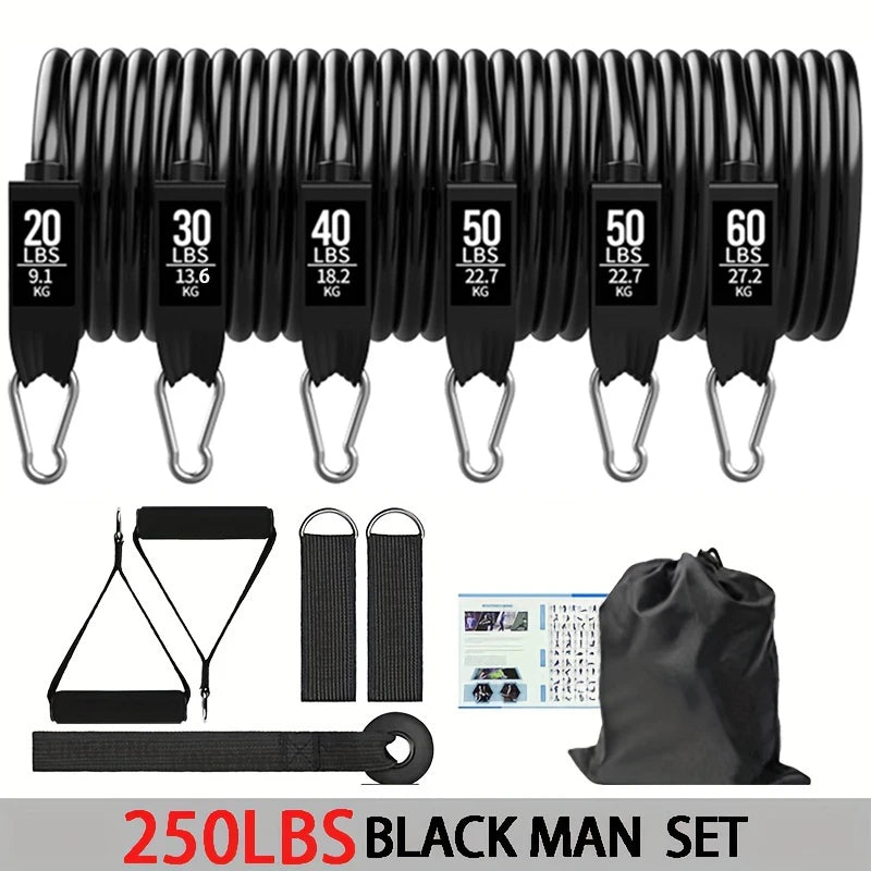 Resistance Band Set with Handles, Door Anchor, and Ankle Straps