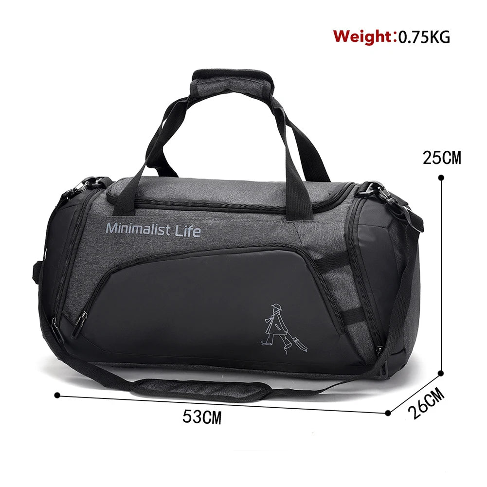 Waterproof Gym Bag for Men & Women with Wet-Dry Separation