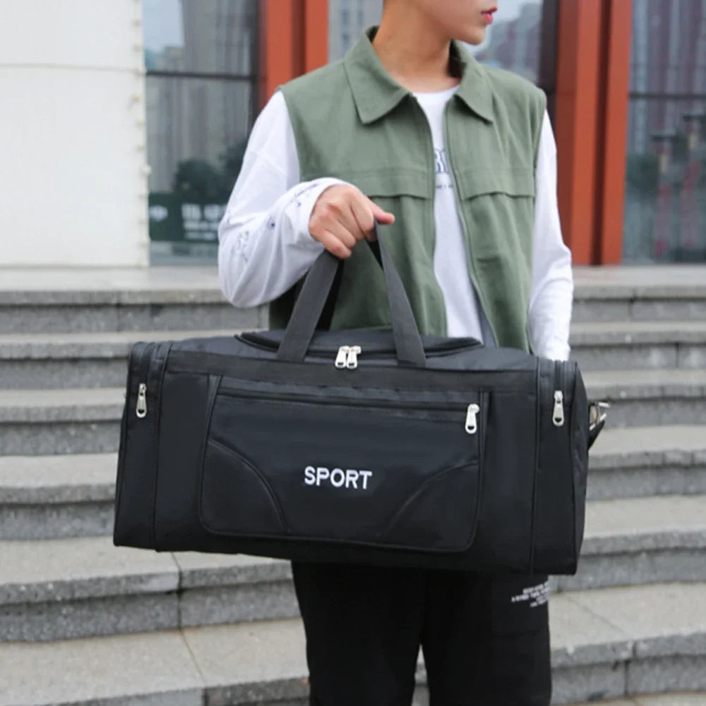 Large Oxford Fitness Bag – Waterproof Sports Backpack with Adjustable Strap
