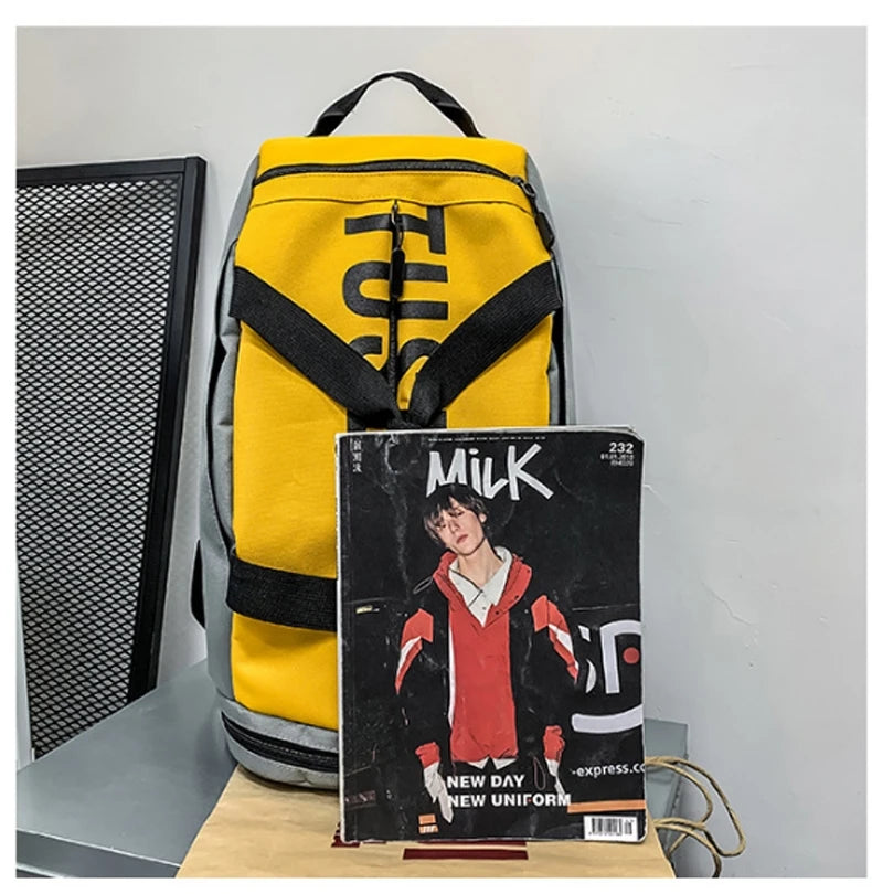 Large Waterproof Gym Bag for Women with Shoe Pocket