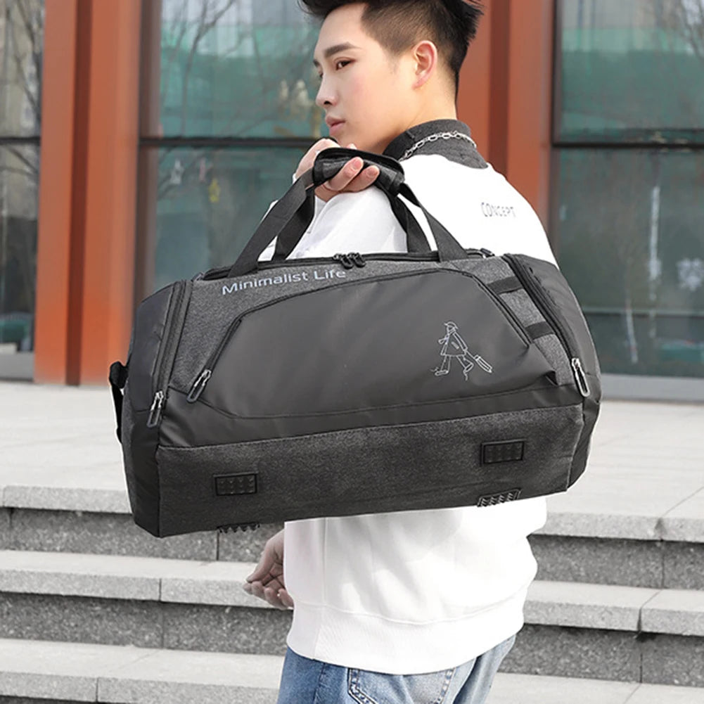 Waterproof Gym Bag for Men & Women with Wet-Dry Separation