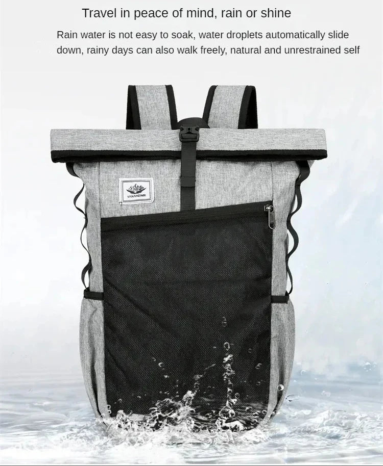 Foldable Backpack - Waterproof, Large Capacity, for Sports and Travel.
