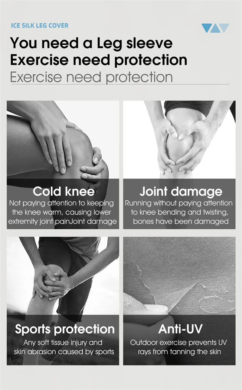 UV Protection Cycling Running Leg Sleeves