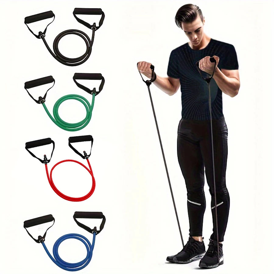 1pc 4-Level Resistance Bands for Home Workouts and Strength Training