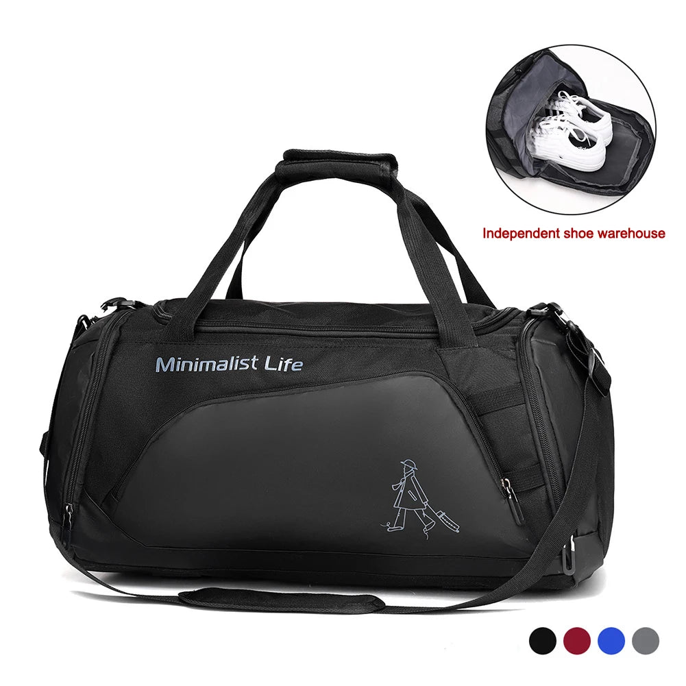 Waterproof Gym Bag for Men & Women with Wet-Dry Separation