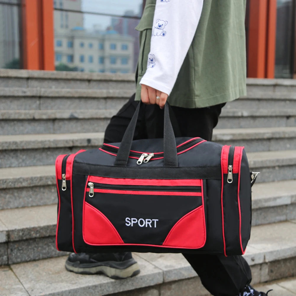Large Oxford Fitness Bag – Waterproof Sports Backpack with Adjustable Strap