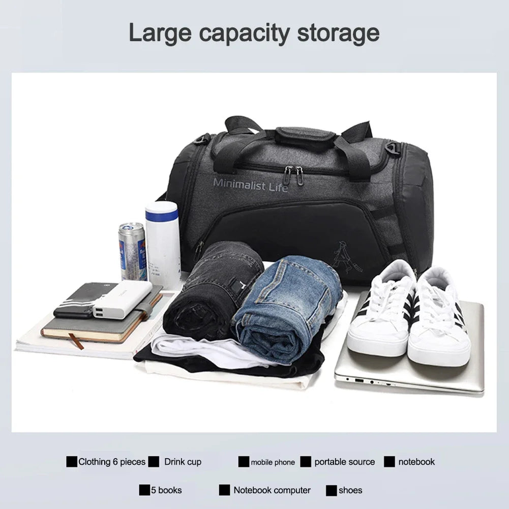 Waterproof Gym Bag for Men & Women with Wet-Dry Separation
