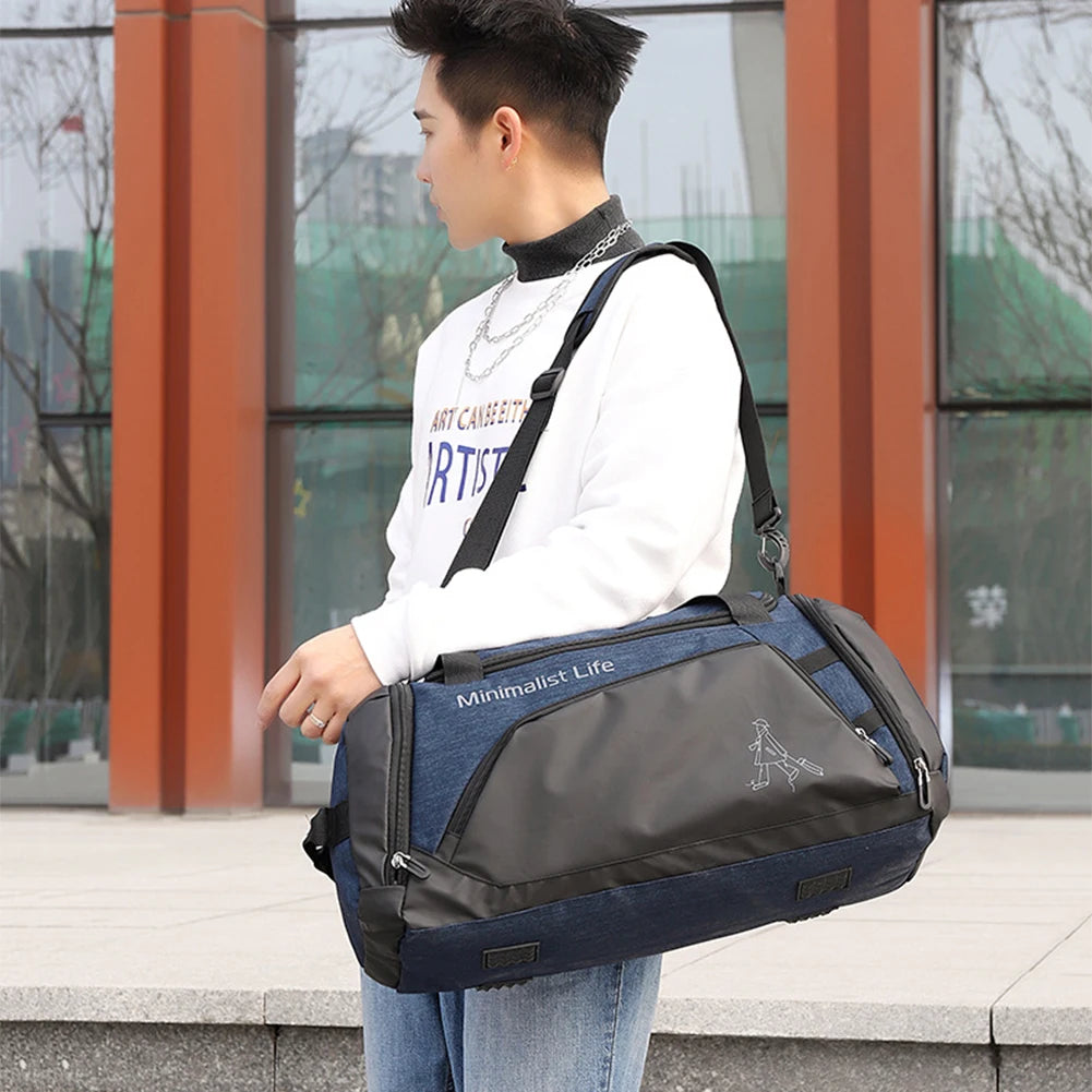 Waterproof Gym Bag for Men & Women with Wet-Dry Separation