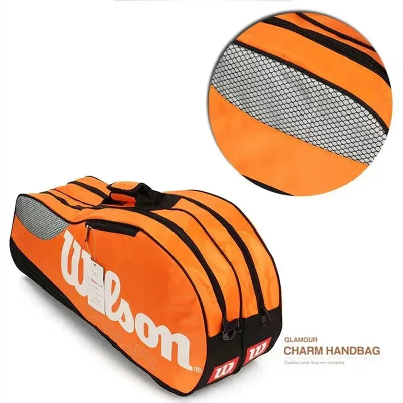 Wilson Tennis Racket Bag – Large Capacity Waterproof Sports Bag