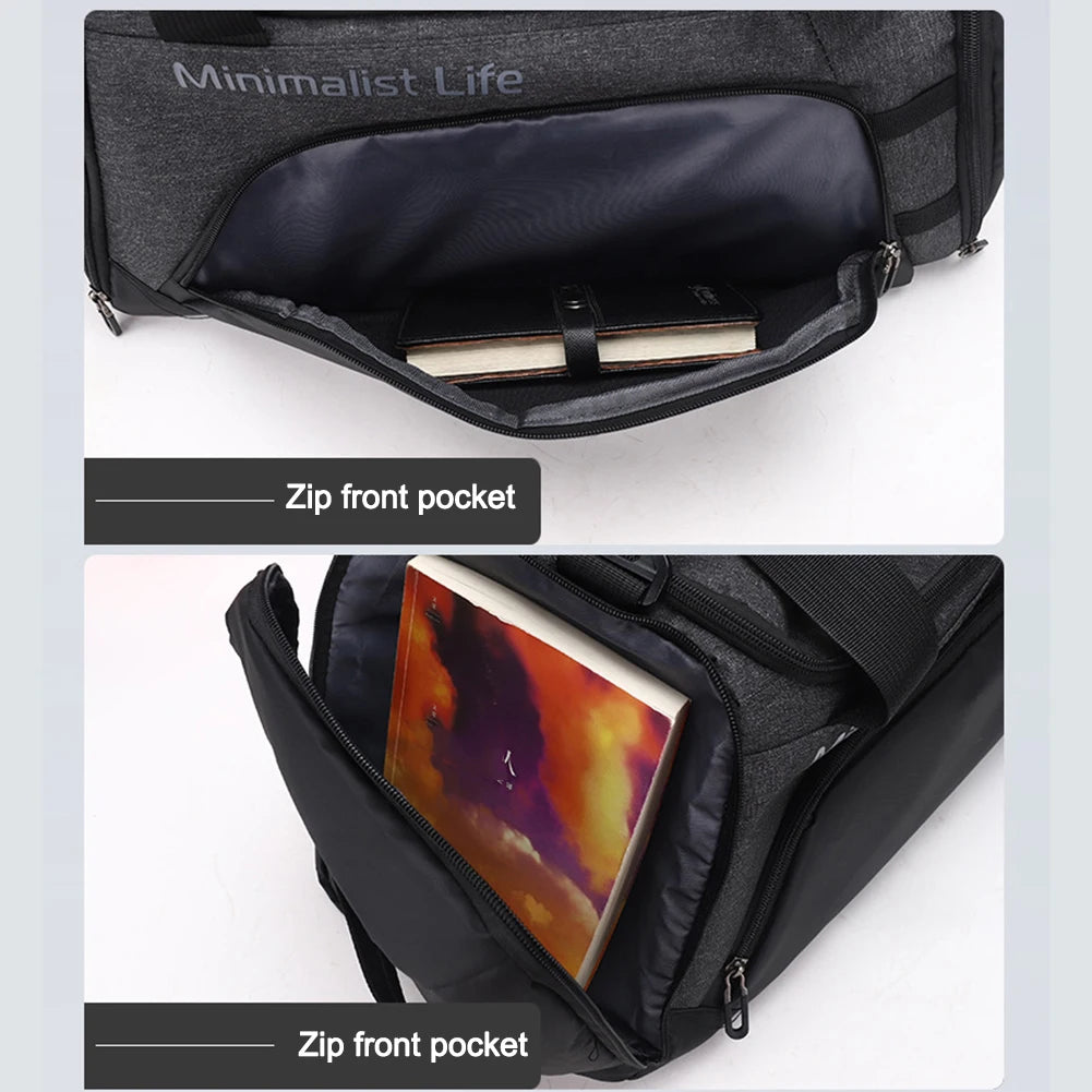 Waterproof Gym Bag for Men & Women with Wet-Dry Separation