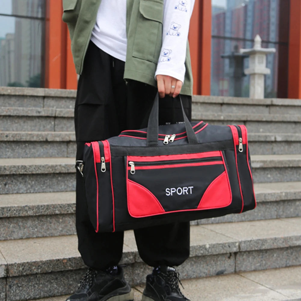 Large Oxford Fitness Bag – Waterproof Sports Backpack with Adjustable Strap
