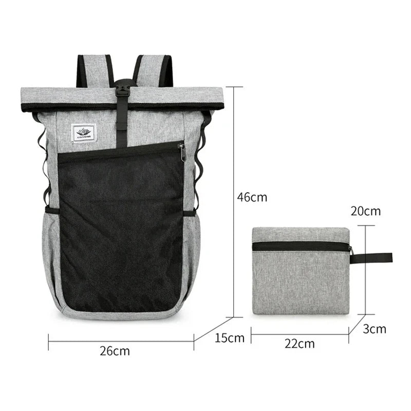Foldable Backpack - Waterproof, Large Capacity, for Sports and Travel.