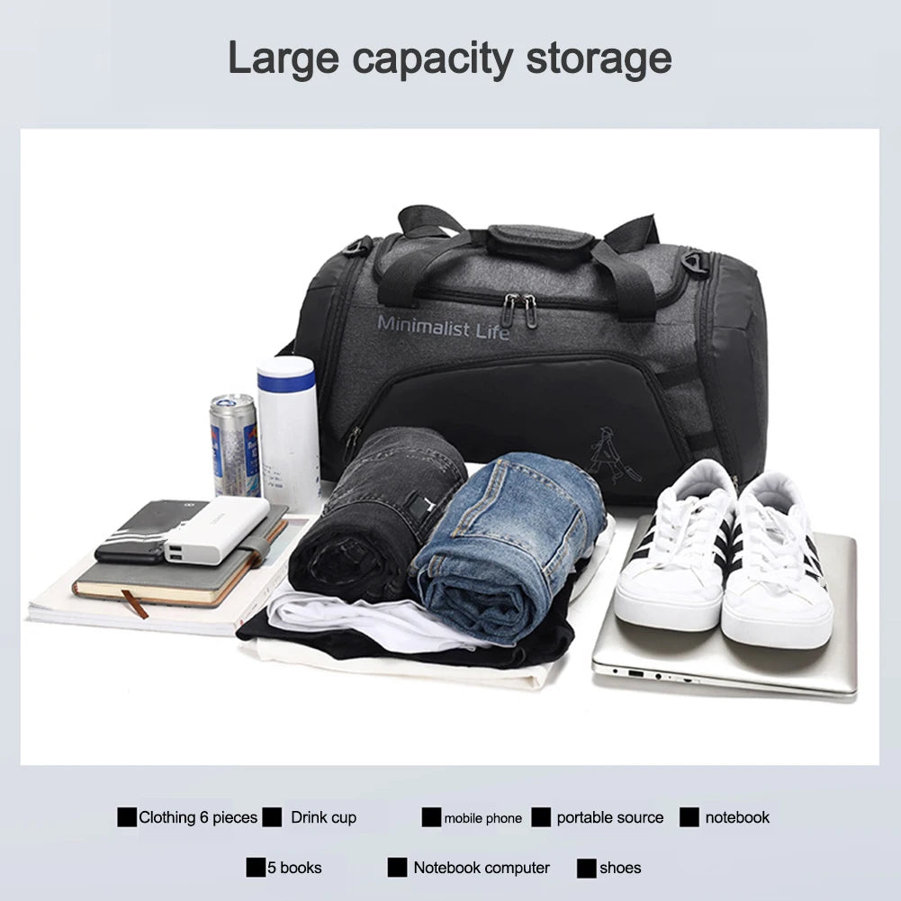 Waterproof Gym Bag for Men & Women with Wet-Dry Separation