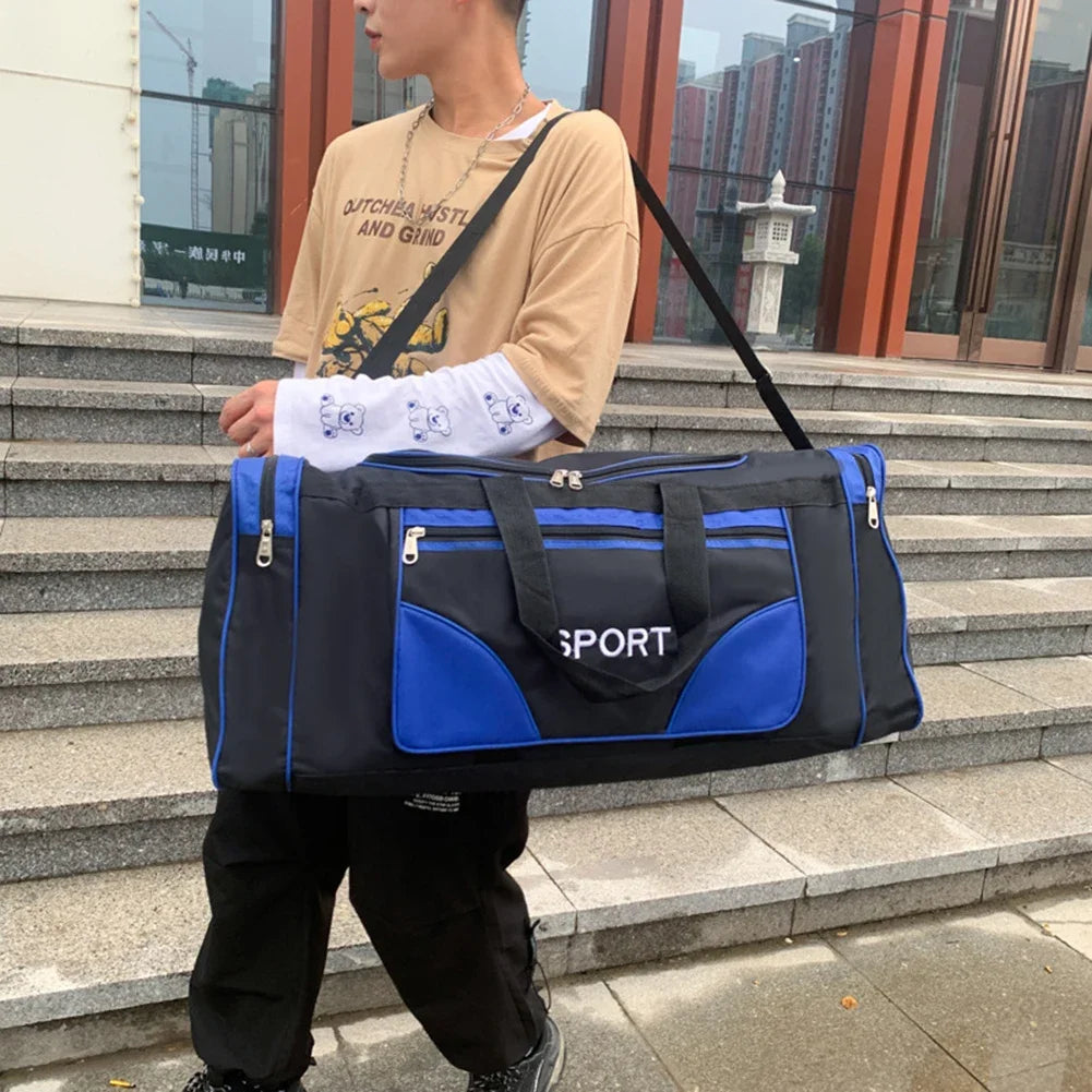 Large Oxford Fitness Bag – Waterproof Sports Backpack with Adjustable Strap