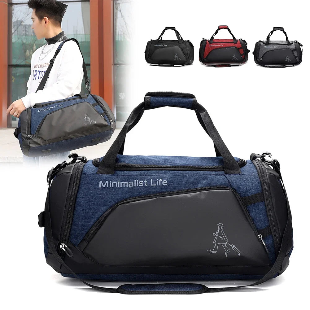 Waterproof Gym Bag for Men & Women with Wet-Dry Separation