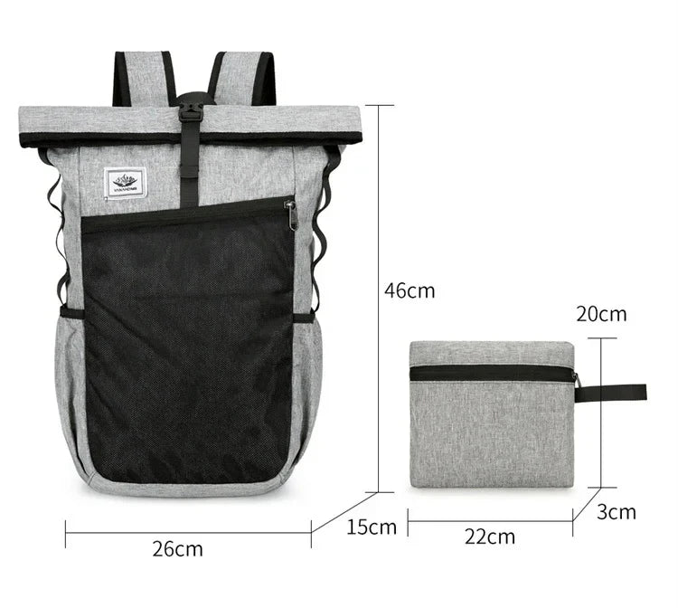 Foldable Backpack - Waterproof, Large Capacity, for Sports and Travel.